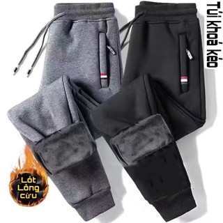Quần nỉ lót lông Jogger nam dày siêu ấm chống chọi đại hàn nhà Vũ Gia