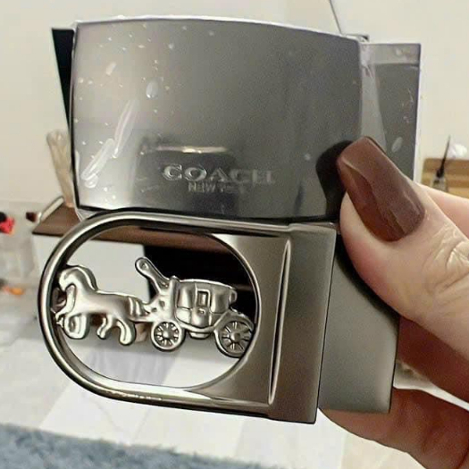Thắt lưng nam da thật COACH full box tặng kèm 2 mặt khóa