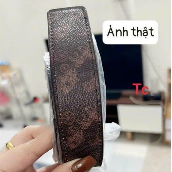 Thắt lưng nam da thật COACH full box tặng kèm 2 mặt khóa