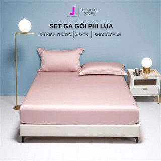 Bộ chăn ga gối phi lụa JejuBedding Mát Mịn - Drap phi lụa Cao Cấp
