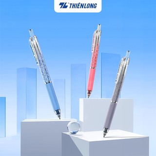 Combo 5/10/20 bút gel Thiên Long Gel-033 Quick Dry ngòi 0.5mm mực nhanh khô công nghệ đầu bút 2 viên bi, viết trơn êm