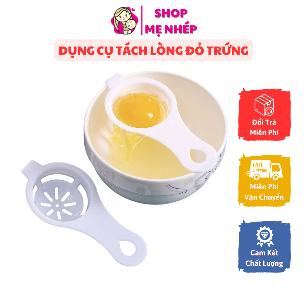 Dụng cụ tách lòng đỏ trứng gà