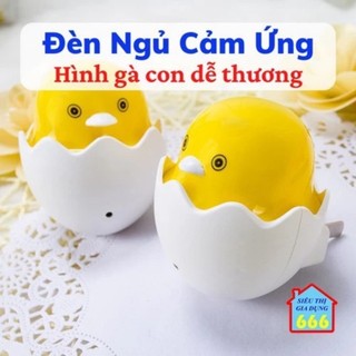 Đèn ngủ tự động hình gà con dễ thương