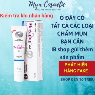  Gel giảm mụn ẩn, giảm thâm Megaduo Gel bản thường AHA và bản Plus Retinal