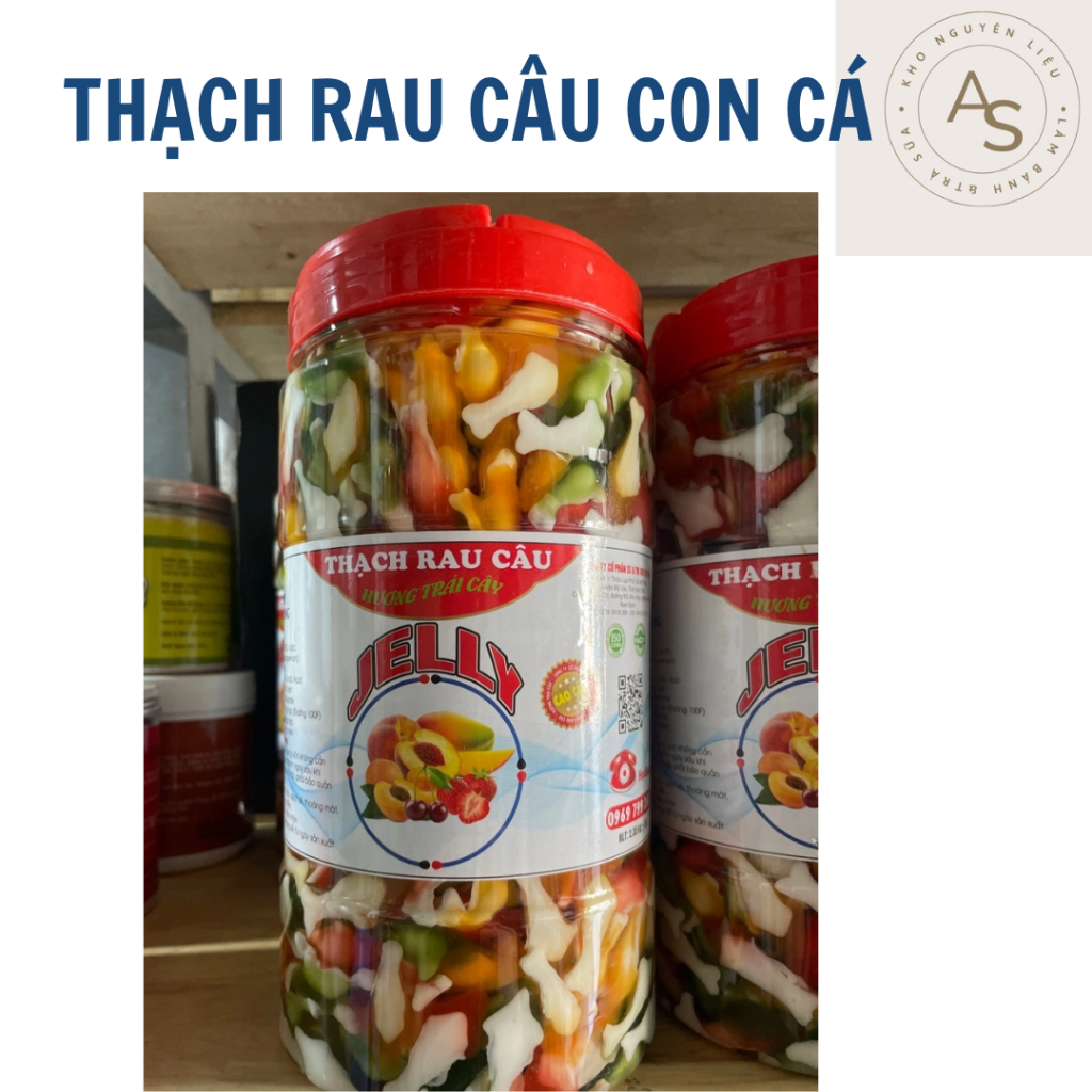 THẠCH RAU CÂU CON CÁ TRỌNG LƯỢNG HŨ 2.5KG