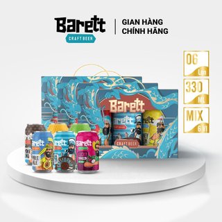 Combo 5 thùng bia thủ công Barett