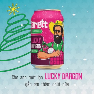 Combo 5 thùng bia thủ công Barett (6 lon/ 330ml/ thùng)