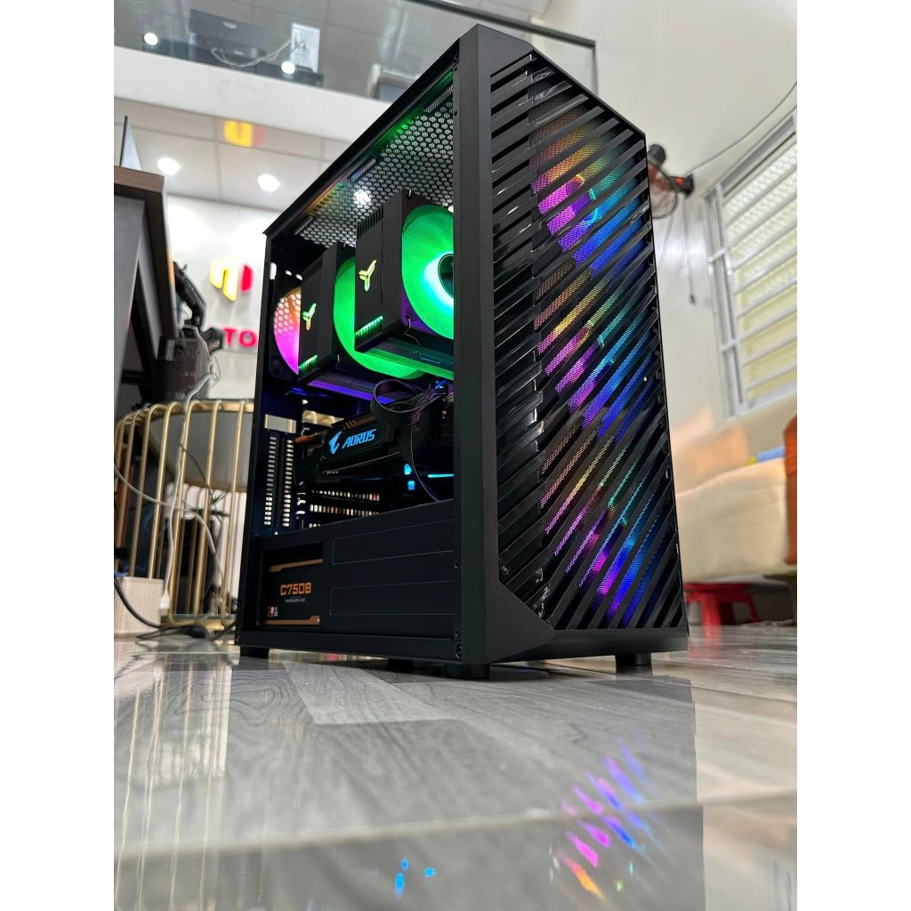 PC gaming Nox X99 F8D Huananzhi 2 CPU 2697v3 rtx 2060 6G chuyên đồ họa, nox player, work station, render