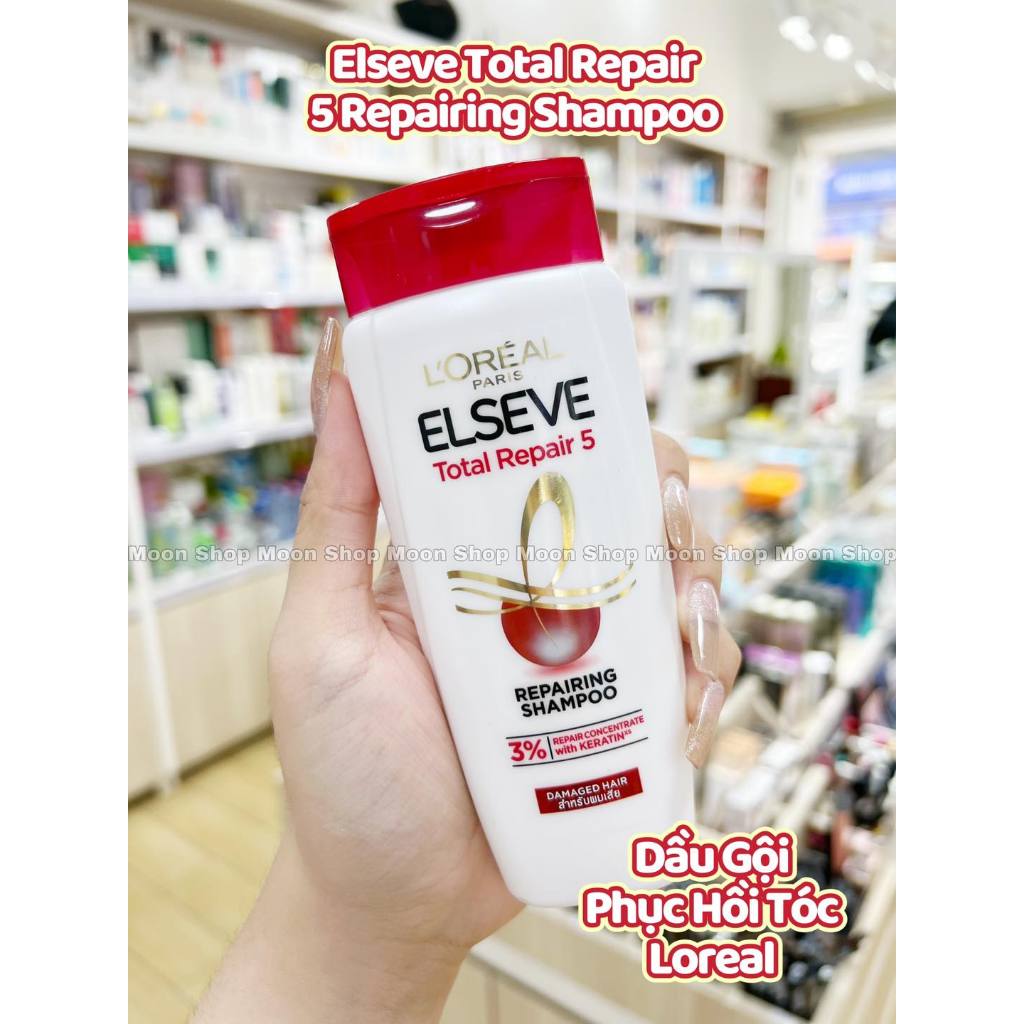 Dầu Gội Phục Hồi Tóc Hư Tổn L'Oreal Elseve Total Repair 5 Shampoo
