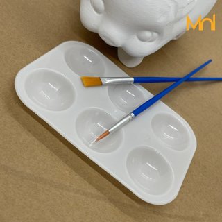 Bộ họa cụ vẽ heo (cọ vẽ, màu nước, khay pha màu, keo bóng)