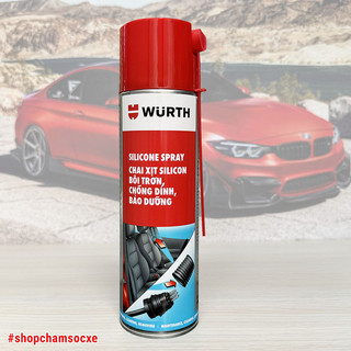 Chai xịt silicon bôi trơn và phục hồi cao su Wurth Silicone Spray 500ml