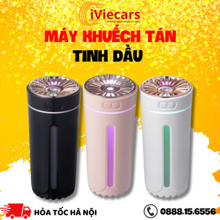  Máy khuếch tán tinh dầu xe hơi Mới (Sạc Pin) phun sương khử mùi | máy xông tinh dầu ô tô, bàn làm việ