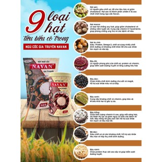 NGŨ CỐC NAVAN LON 500G ( BỘT NGŨ  CỐC PHA UỐNG )
