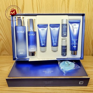 Set dưỡng OHUI CLINIC SCIENCE xanh cho da mụn mẫu mới