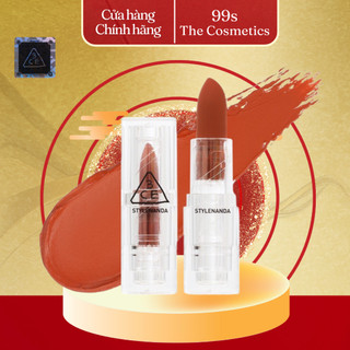 Son 3ce soft matte lipstick, son thỏi 3ce siêu lì vỏ trong suốt