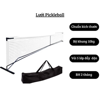  Lưới Pickleball có bao đựng dễ dàng tháo lắp  kích thước chuẩn phù hợp trong tập luyện và thi đấu 