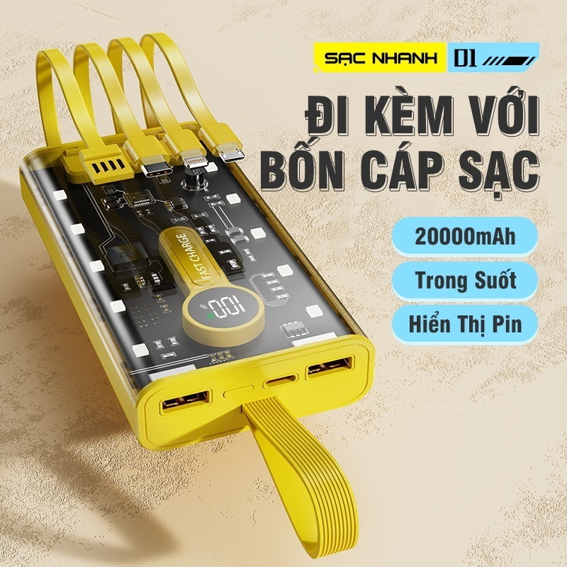 Pin Sạc Dự Phòng - Sạc Pin Điện Thoại Đa Năng - Pin Sạc Dự Phòng Cao Cấp
