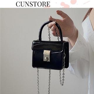 Túi xách nữ mini da bóng khoá xoay thời trang hàn xinh xắn, túi đi chơi đi tiệc bag cun201