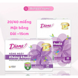 Băng vệ sinh diana hàng ngày kháng khuẩn 20/40 miếng