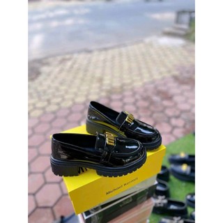 giày sục miu da lỳ, da bóng đế cao 5cm