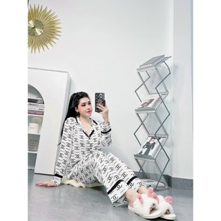 Đồ bộ pyjama tay dài  lụa mango cao cấp từ 40 đến 58kg