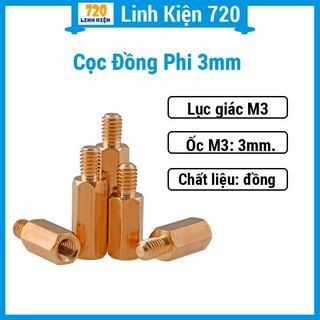 Combo 10 cọc đồng phi 3mm loại xịn