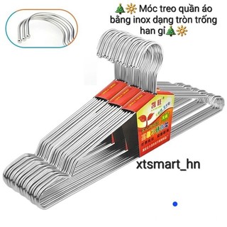 Móc Treo Quần Áo Bằng Inox Dạng Tròn Dài 42cm  Chống Trượt, Chống Gỉ Hiệu Qủa