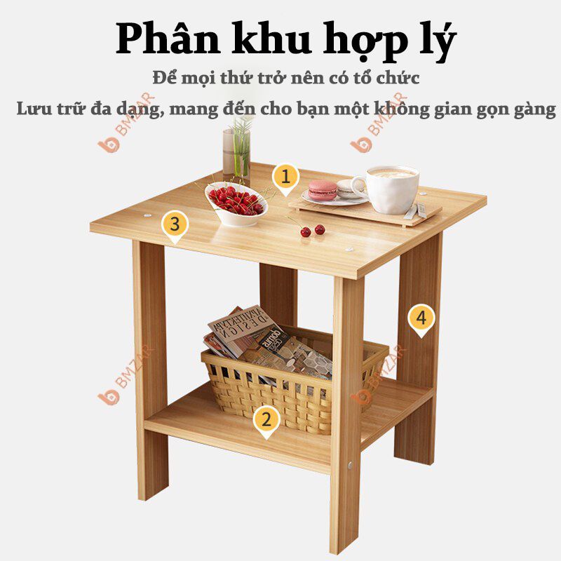 BMZAR Bàn trà Bàn Mini Vuông Bàn Sofa Góc Bàn Cạnh Giường Ngủ Phòng Khách Phòng Ngủ | BigBuy360 - bigbuy360.vn