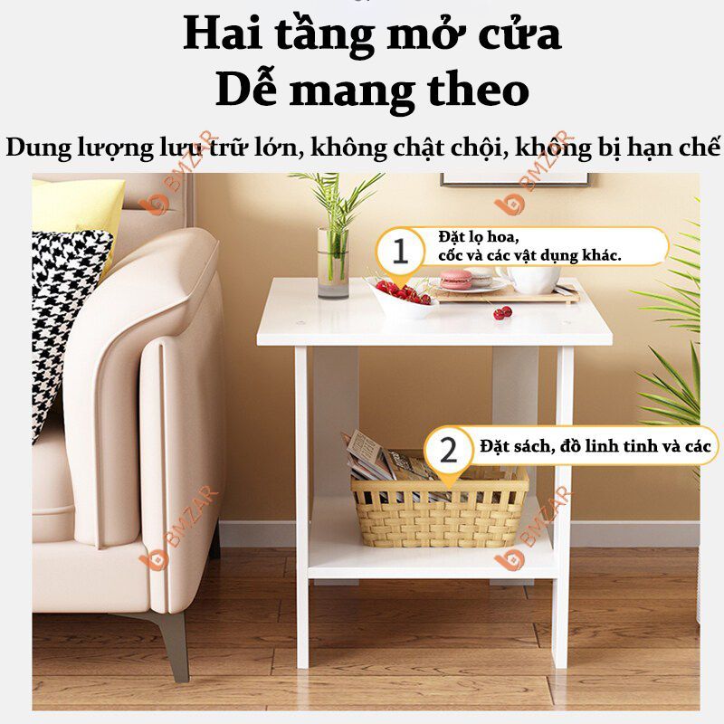 BMZAR Bàn trà Bàn Mini Vuông Bàn Sofa Góc Bàn Cạnh Giường Ngủ Phòng Khách Phòng Ngủ | BigBuy360 - bigbuy360.vn