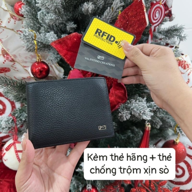 Ví da bóp nam da Valentino Creations Malaysia full box wallet men