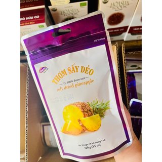 Thơm sấy dẻo tự nhiên không đường vinamit 100g