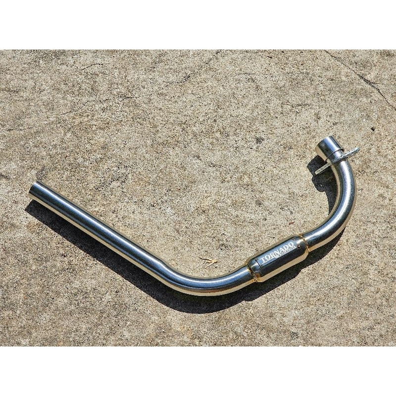 Cổ pô Husky 125 và Wolf 125 TORNADO vật liệu titan và inox304