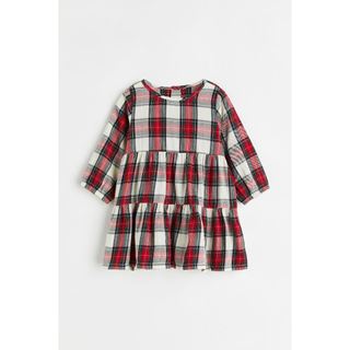Váy kẻ caro đỏ bé gái HM Auth sale