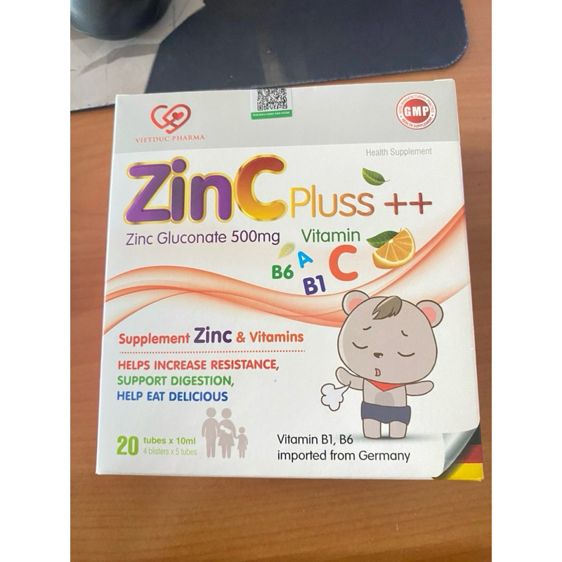 Ống nước kẽm ZinC Plus++ 10ml