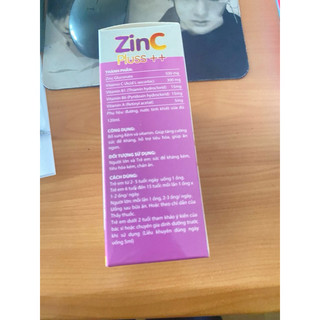 Ống nước kẽm ZinC Plus++ 10ml