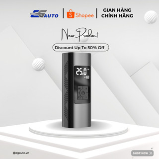 Bơm lốp ô tô không dây CQ-101 -nhỏ gọn, vỏ kim loại chắc chắn-Đa năng-Bơm ốp ô tô xe máy - Có thể dùng làm sạc dự phòng-