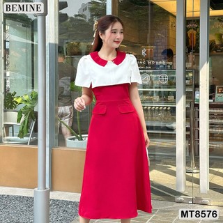 Đầm thiết kế phối cổ tùng xoè BEMINE MT8576