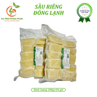 Sầu riêng đông lạnh định lượng 100gr | Cơm sầu riêng cấp đông 1kg TPHCM | Loc Phat Frozen Fruits