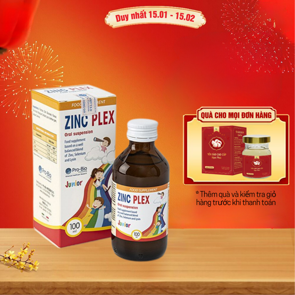 Siro ZinC Plex Hộp 100ml - Bổ sung Kẽm, Lysine