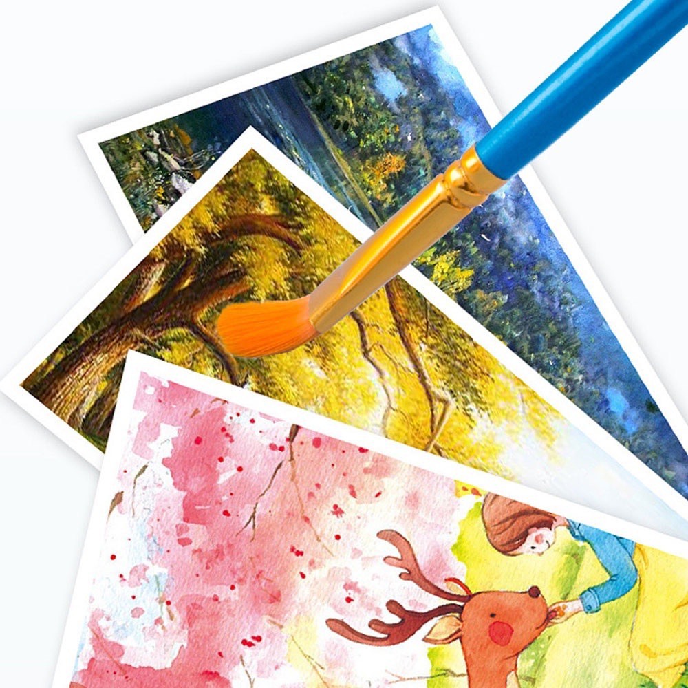 Bộ 10 Cọ Vẽ Màu Acrylic, Màu Nước Sơn Dầu Assorted Brush Mont Marte