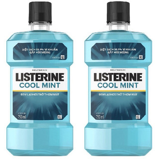 COMBO 2 chai nước súc miệng Listerine Coolmint