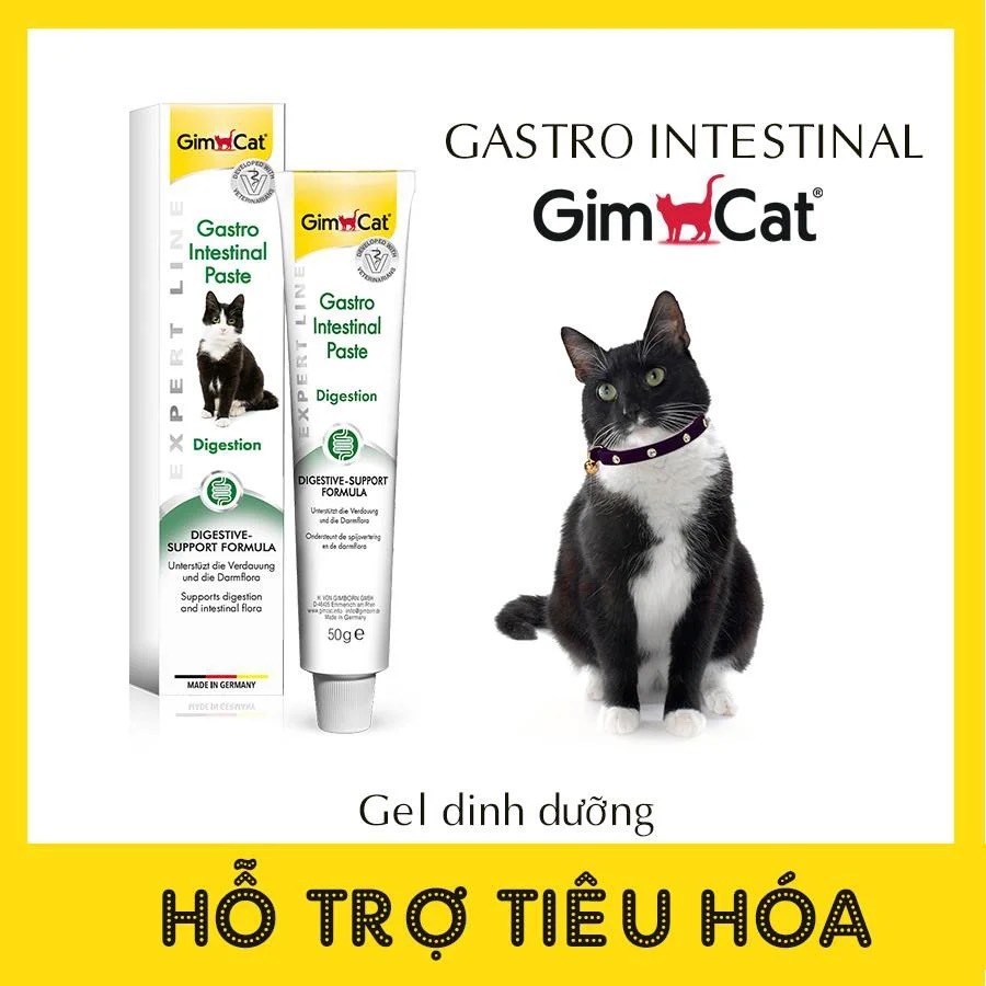 Gel dinh dưỡng Gimcat Gastro Intestinal Paste 50g hỗ trợ hệ tiêu hóa cho mèo