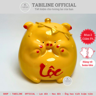 [MUA 120K TẶNG 2 HEO] Heo đất ống tiết kiệm tiền ủn ỉn size to đáng yêu LD21 - TABILINE