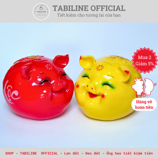 Lợn đất heo đất ống heo tiết kiệm tiền TABILINE Size to mắt híp hàn quốc siêu ngầu LD26