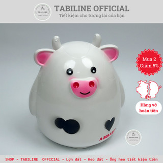Lợn đất heo đất ống tiết kiệm tiền bò sữa size to cute đáng yêu LD27 - TABILINE