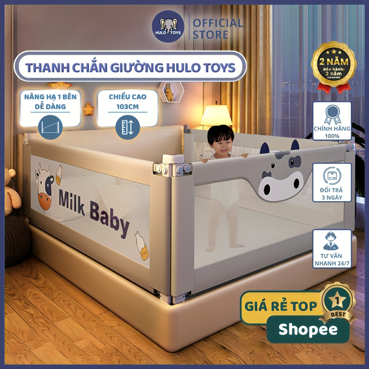 Thanh Chắn Giường Hulo Toys Cao Cấp 2024