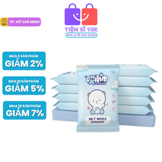 Khăn Ướt Lau Giày Oxilim Xanh Dương Dễ Dàng Mang Theo Chăm Sóc Người Lớn Và Trẻ Em Khăn Ướt Mini Bỏ Túi Bằng Vải