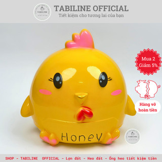 [Mua 100k tặng 1 heo] Heo đất ống tiết kiệm tiền gà honey size to đáng yêu LD28 - TABILINE
