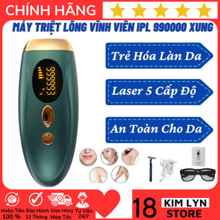 Máy Triệt Lông Vĩnh Viễn Mini Cầm Tay Triệt Lông Toàn Thân Bằng Laser IPL 990000 Không Gây Đau - Bảo Hành 12 Tháng