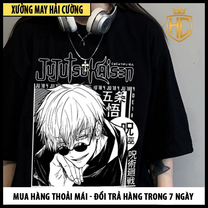 Áo Thun In Hình anime Jujutsu Kaisen - Gojo Satoru Nam Nữ Đủ Size giá rẻ